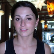 Young woman with long dark hair